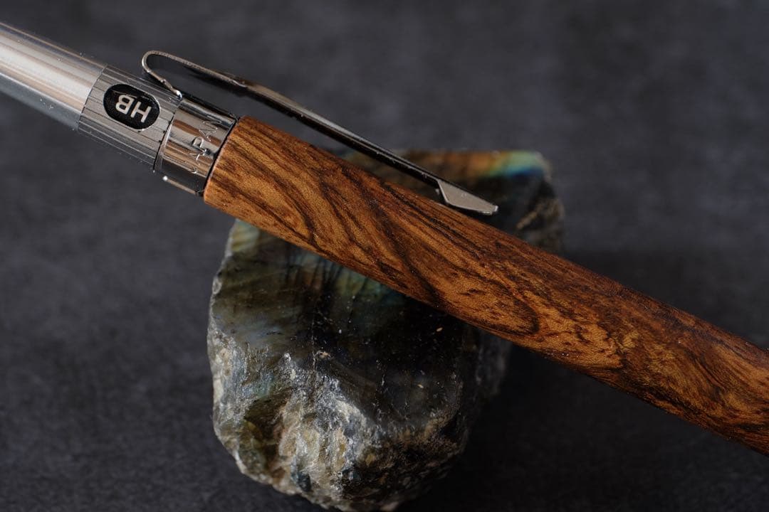 PG5木軸カスタム0210　高村杢工房 製図用シャープペンシル ブラックマンゴー