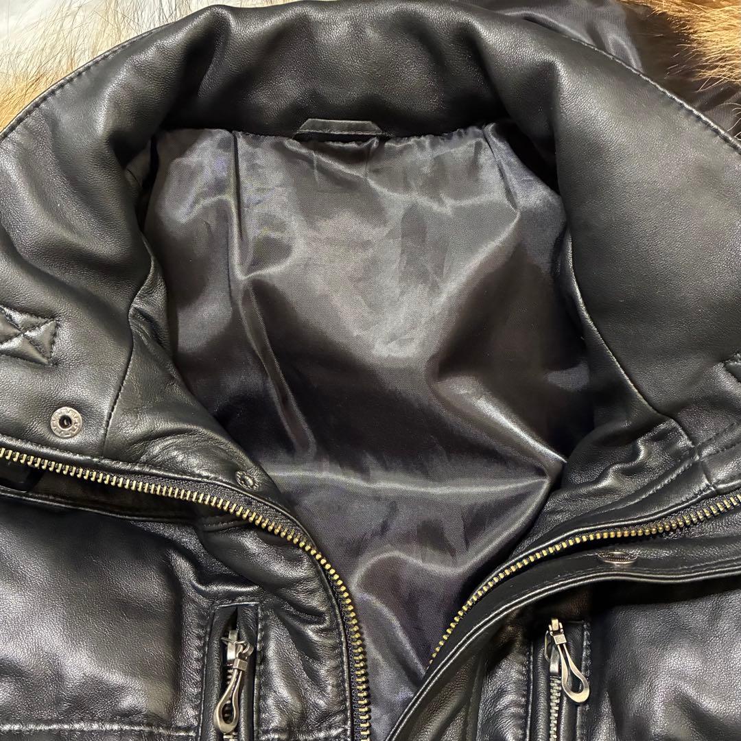 MALE&Co. 3way タカキュー 羊革 ダウンジャケット ラクーンファー