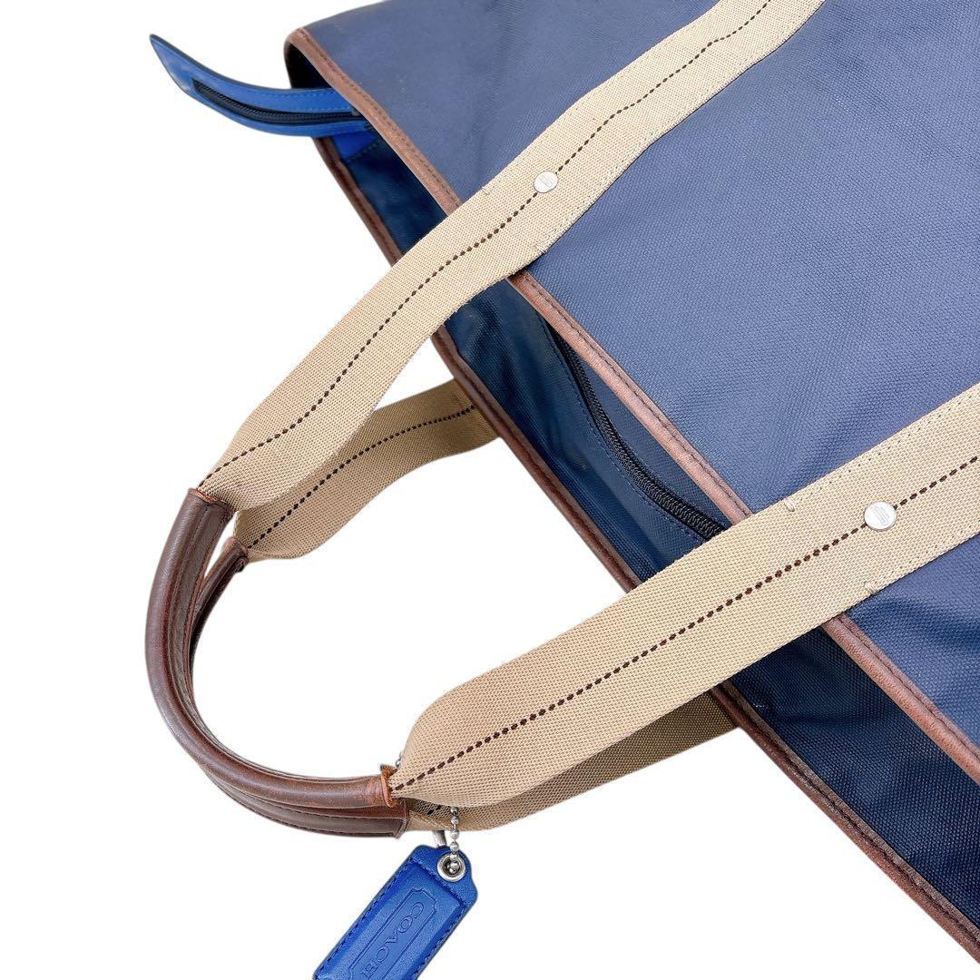 希少COACH/ビジネスバッグ/トートバッグ/大容量/70832/PVCレザー