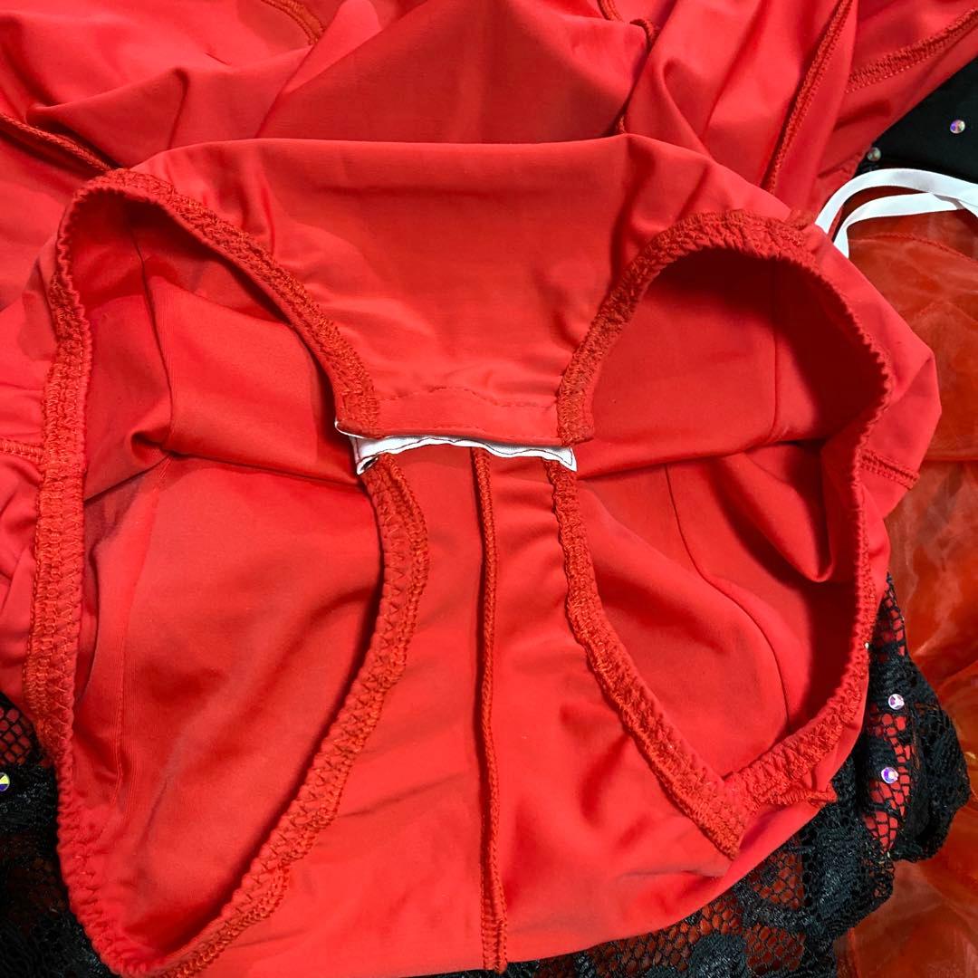 GRANT Mサイズ 社交ダンス スタンダードドレス 新品 赤x黒