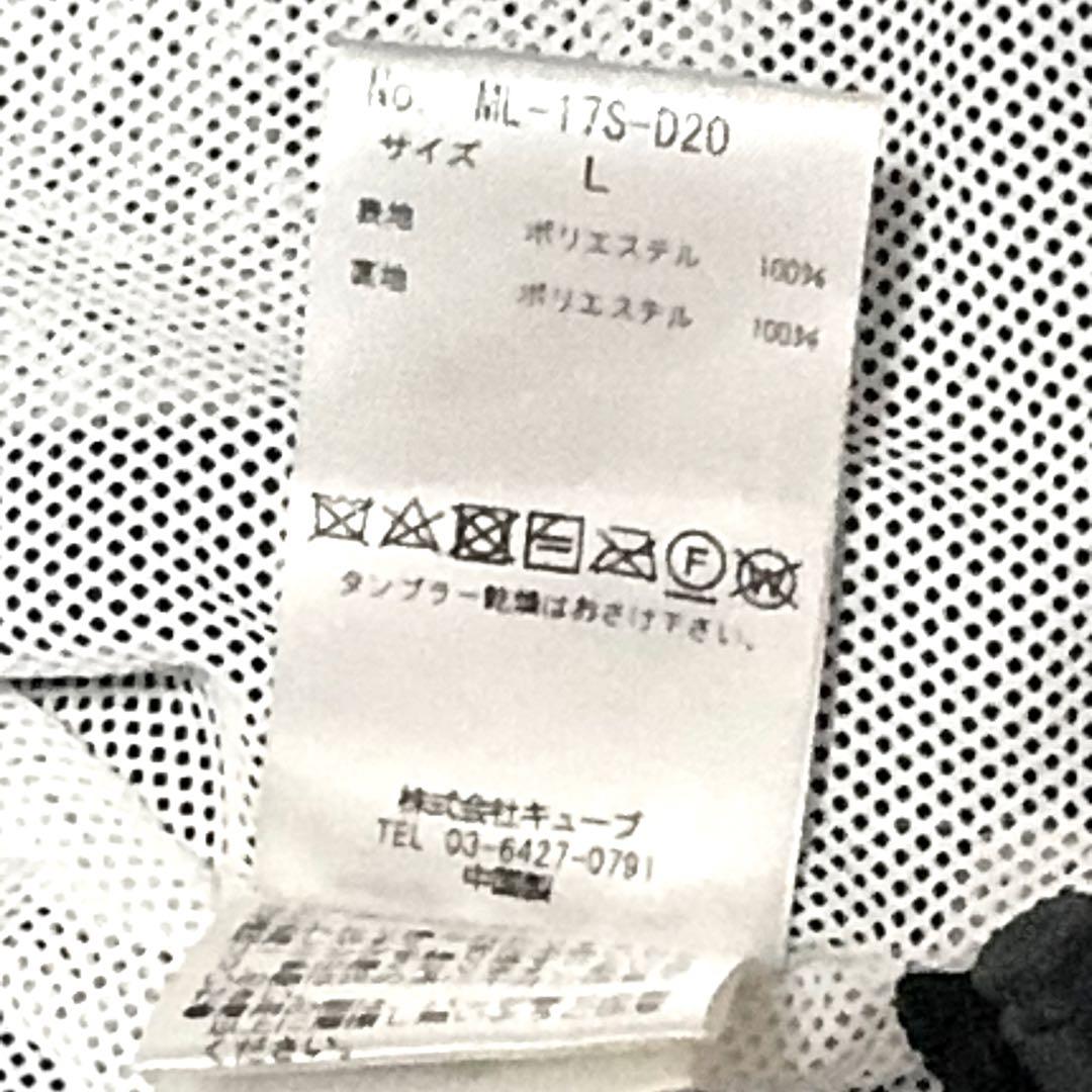 目立つダメージなしマークアンドロナナイロンジャケット黒星柄フードY2K ゴルフ