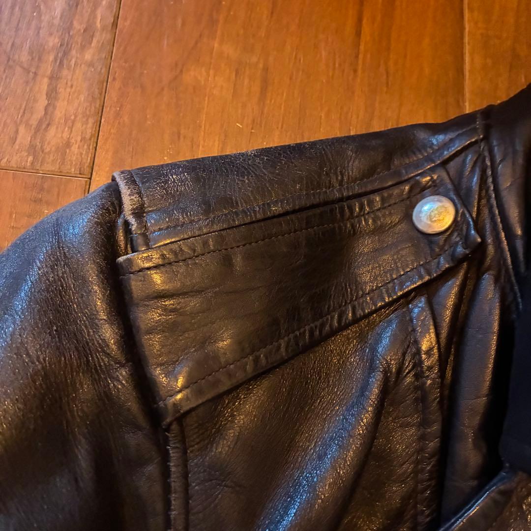 50s vintage Robert Hall レザーダブルライダースジャケット