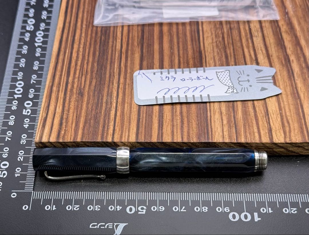 レア Montegrappa ローラーボール ミクラ ダークブルー