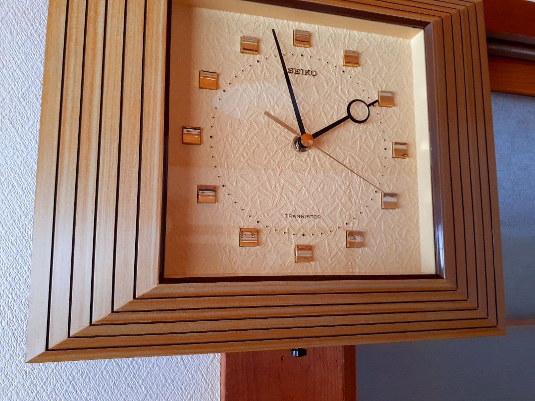 70's　SEIKO　トランジスタ　掛け時計　ミッドセンチュリー　ビンテージ