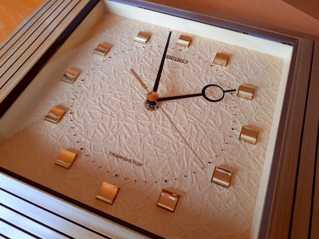 70's　SEIKO　トランジスタ　掛け時計　ミッドセンチュリー　ビンテージ