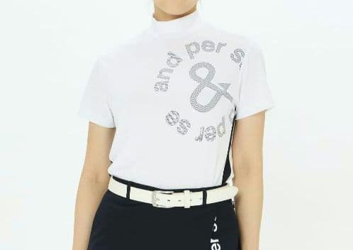 再再再値下げ新品　アンパスィ　モックネックLL　白ホワイト レディースXL