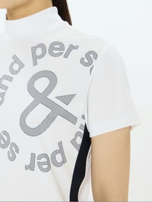 再再再値下げ新品　アンパスィ　モックネックLL　白ホワイト レディースXL