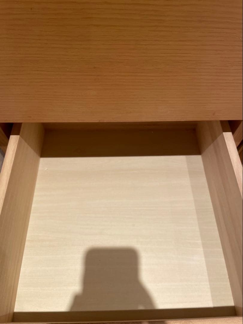 無印　オーク材4段チェスト　廃盤