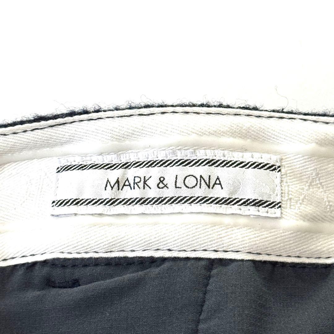MARK&LONA ゴルフウェア パンツ メランジ柄 XL ネイビー カラビナ