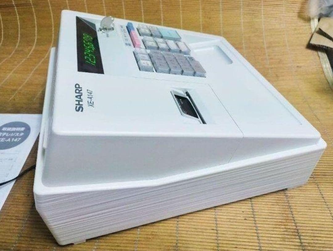 シャープレジスター　XE-A147　PC連携売上管理フル設定無料　000161