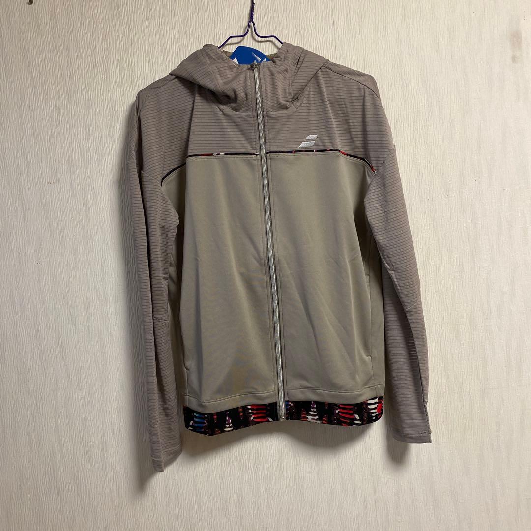 バボラ　ピュアメッシュジャケットテニスウェアパーカー付きレディースL