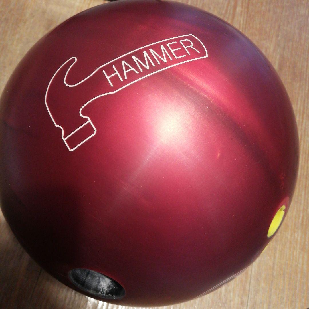 美品！ハンマー　レッドパールウレタン　15ポンド