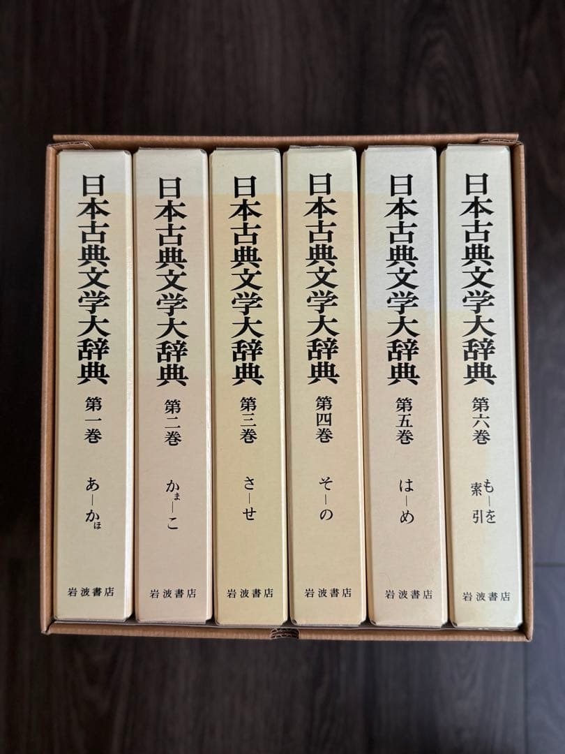 日本古典文学大辞典 全6巻　岩波書店　1冊当/h275mm 重さ1.8kg