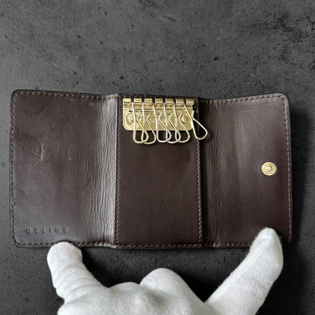 小物 CELINE Logo Macadam Key Case