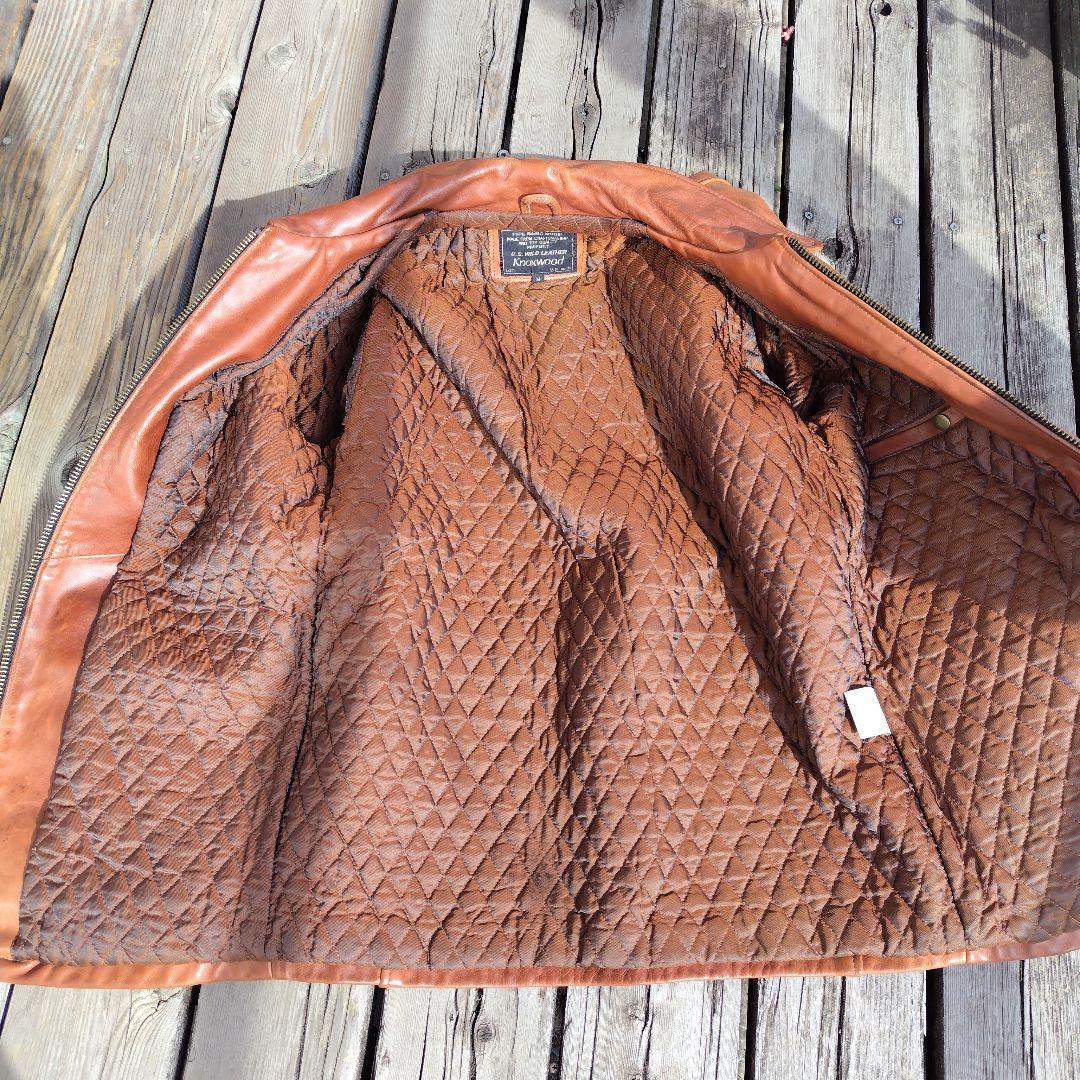 ブラウンレザージャケット／カーコート