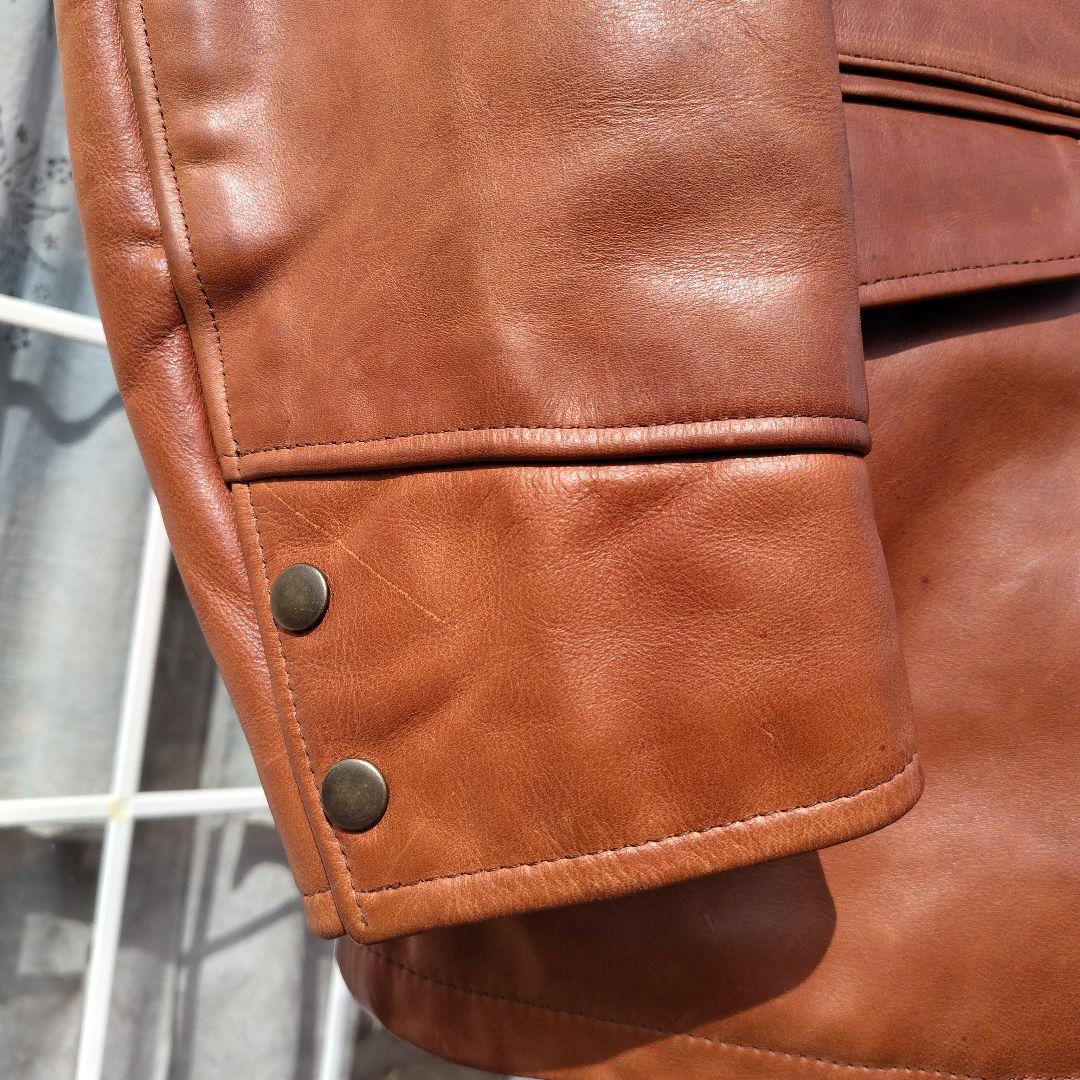 ブラウンレザージャケット／カーコート