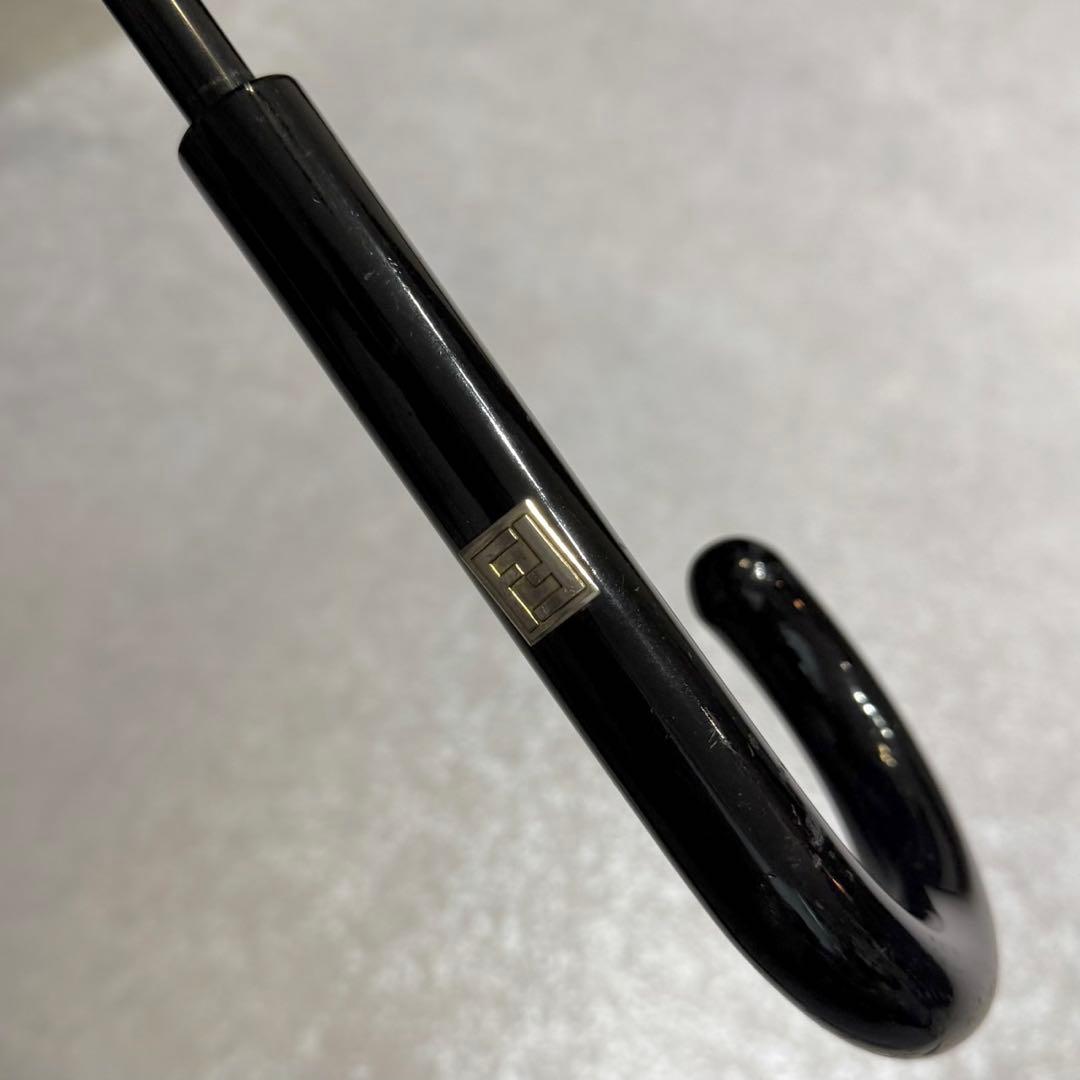 FENDI フェンディ 傘 雨傘 ジャガード　ズッカ　ネイビー