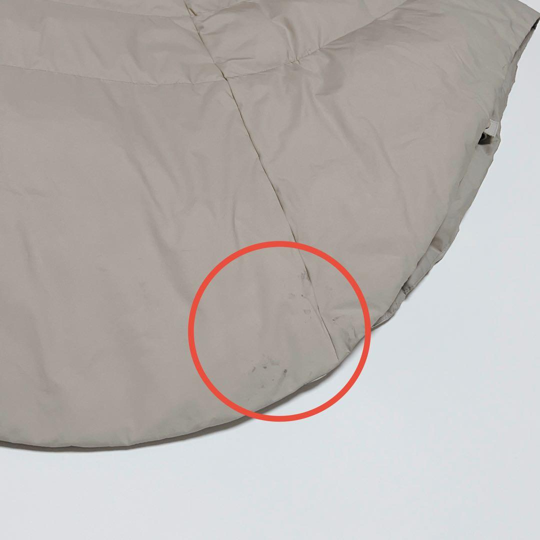 ナノユニバース×西川ダウン　スタンドポンチョ　ライトベージュ　F