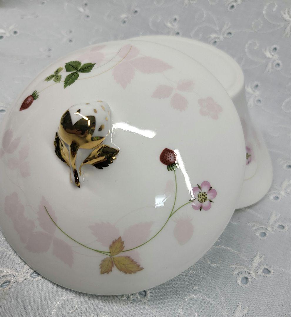 美品✨ウェッジウッド ワイルドストロベリー 小物入れ キャンディー入れ 箱