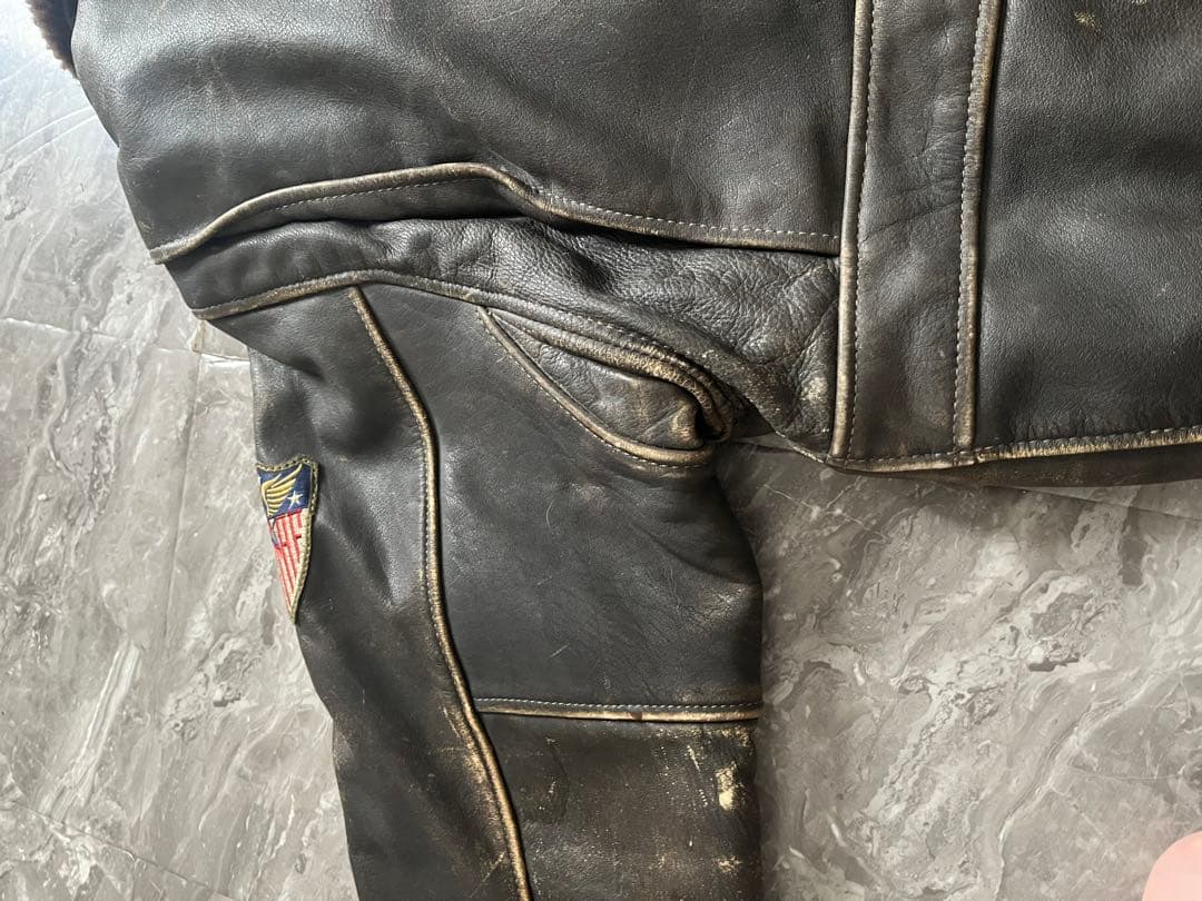 FORCE MACEES　KADOYA フライトジャケット レザージャケット牛革