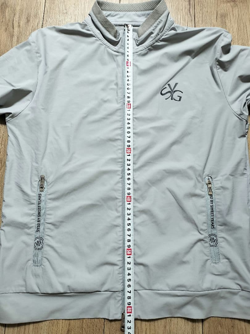 人気のSY32★春夏 ライトグレー メッシュ仕立て ジャケット&パンツ M