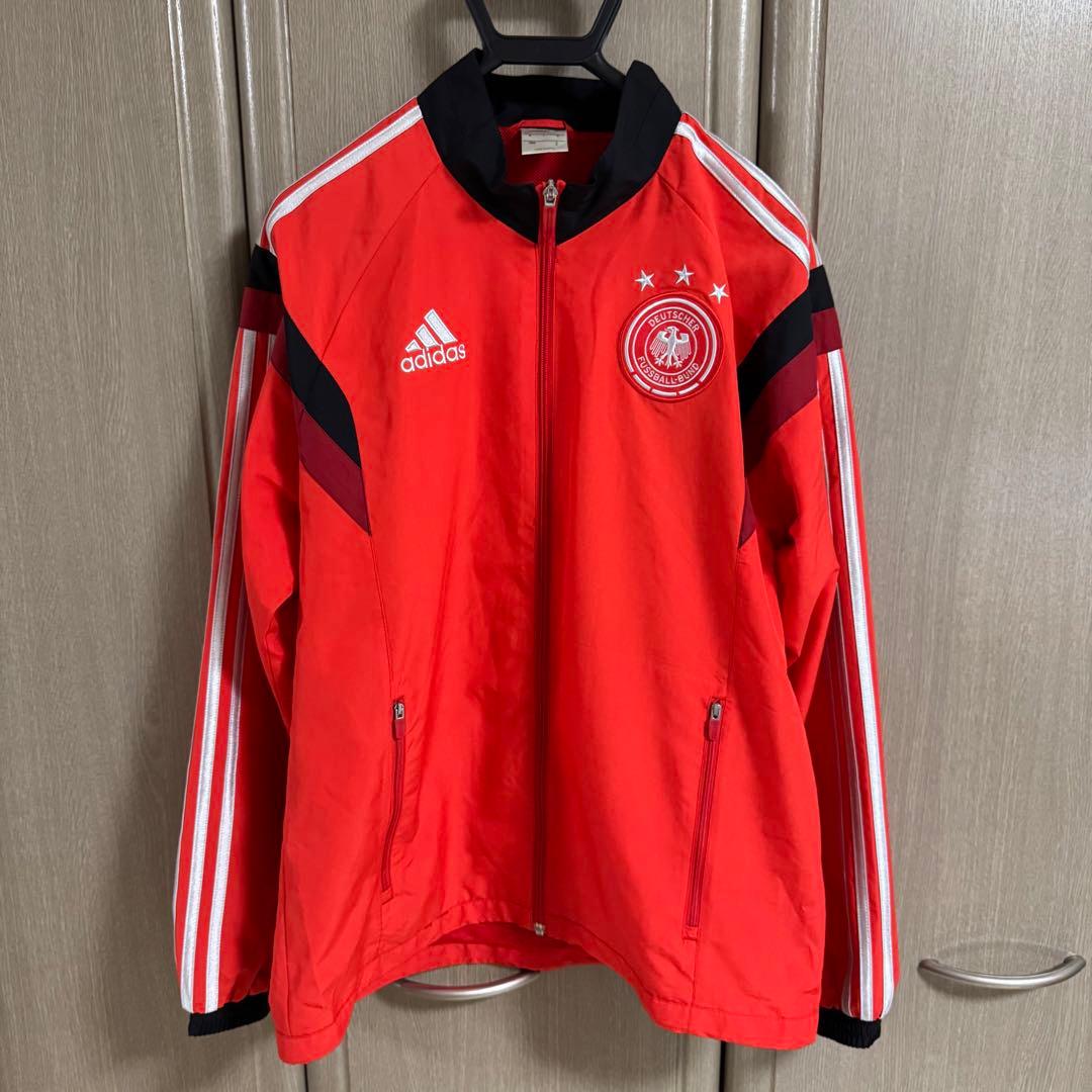 アディダス ドイツ代表 トラックジャケット Oサイズ/レッド/サッカー