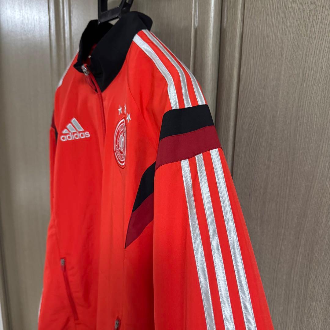 アディダス ドイツ代表 トラックジャケット Oサイズ/レッド/サッカー