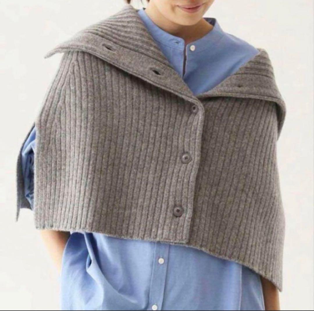 【美品】SLOBE IENA スヌード ポンチョ ニット ケープ