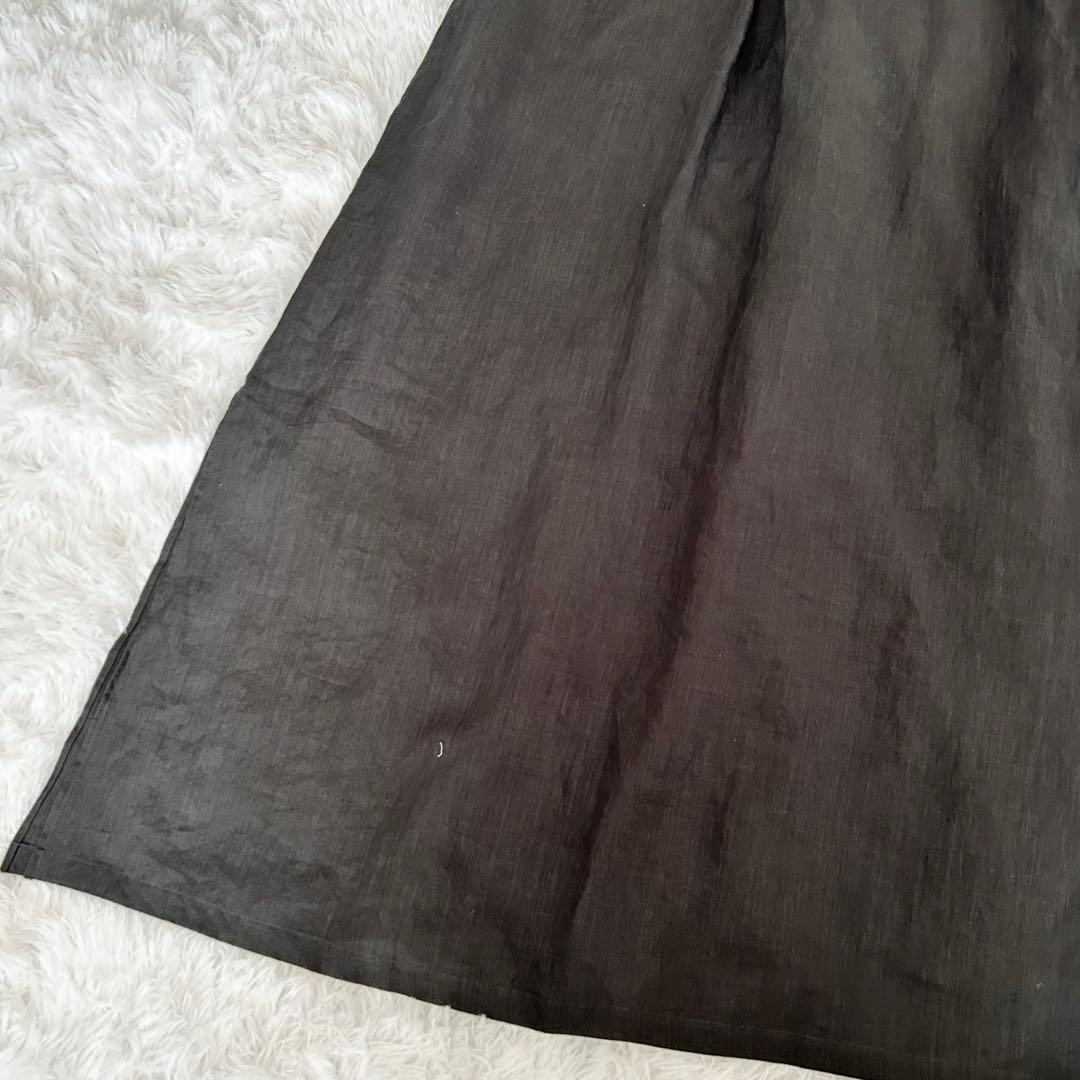 【美品】demi-luxe beams リネンリラックスカフタンワンピース 38