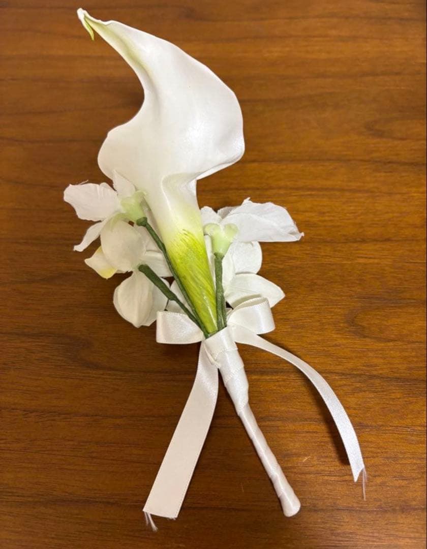 アーティシャルフラワー　ブーケ　ホワイト