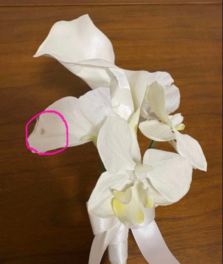 アーティシャルフラワー　ブーケ　ホワイト