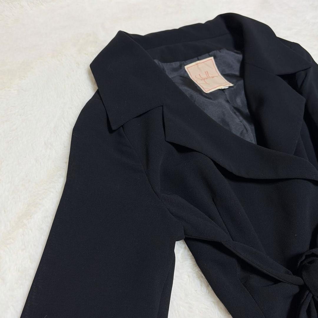 極美品 Sybilla ブラウス風リボンベルトロングワンピース マキシ丈 フレア