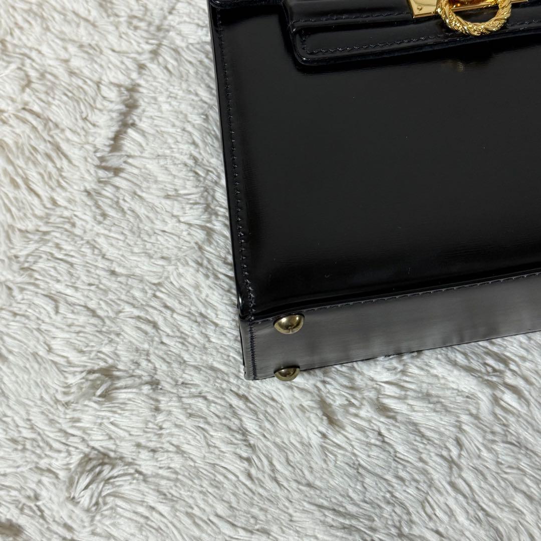 ⭐️極美品⭐️　ロウナーロンドン　ハンドバッグ　フォーマルバッグ　ゴールド金具