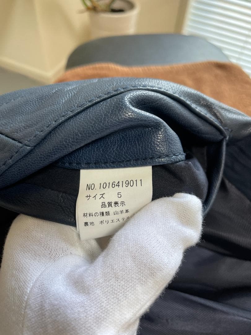 【美品】TÊTE HOMME テットオム革ジャン メンズレザーライダース