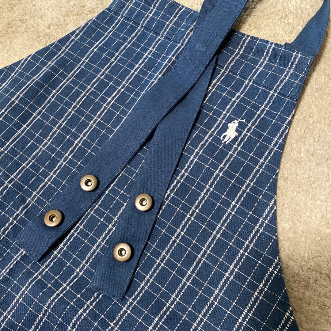 Ralph Lauren チェック柄エプロン ネイビー