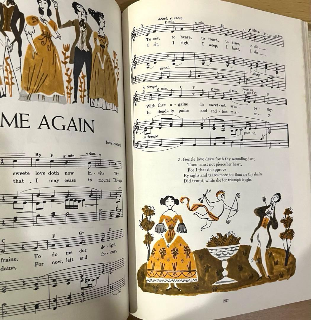 No.427 ヴィンテージ 古書 洋書 音楽 楽譜 歌集 曲集