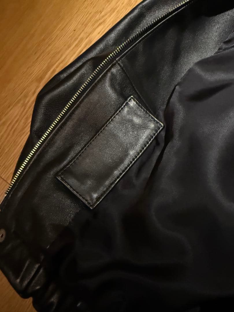 ジャケット・アウター ssstein MOUTON COLLAR LEATHER ZIP JACKET