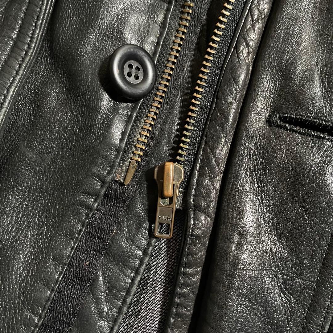 ヴィンテージ レッドステージ レザーコート ディアスキン 鹿革