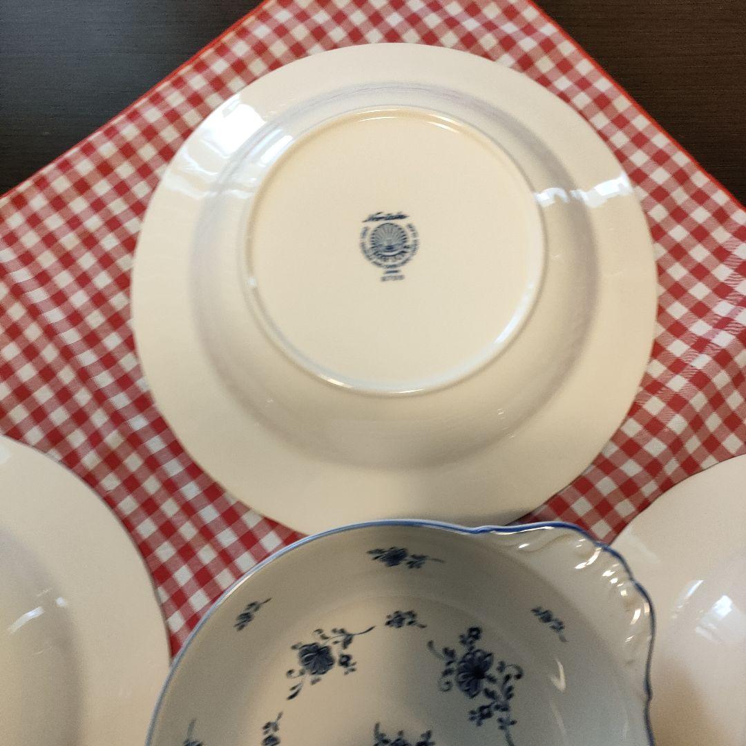 ノリタケ　Noritake クラフトーン　丸皿　グラタン皿　小花柄 食器セット