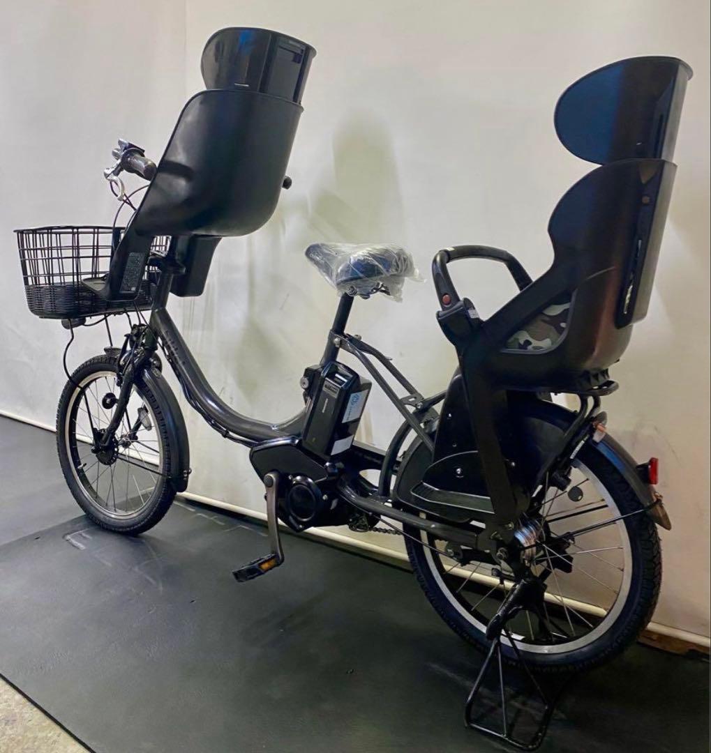 1年保証 ブリヂストン　ビッケ　20インチ　子供乗せ　グレー　電動アシスト自転車