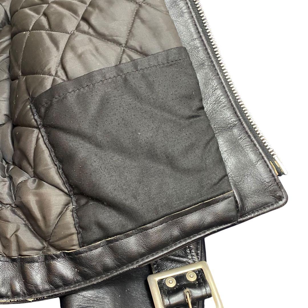 Schott バイカータグ ブラック ダブルライダース618 80s 90s