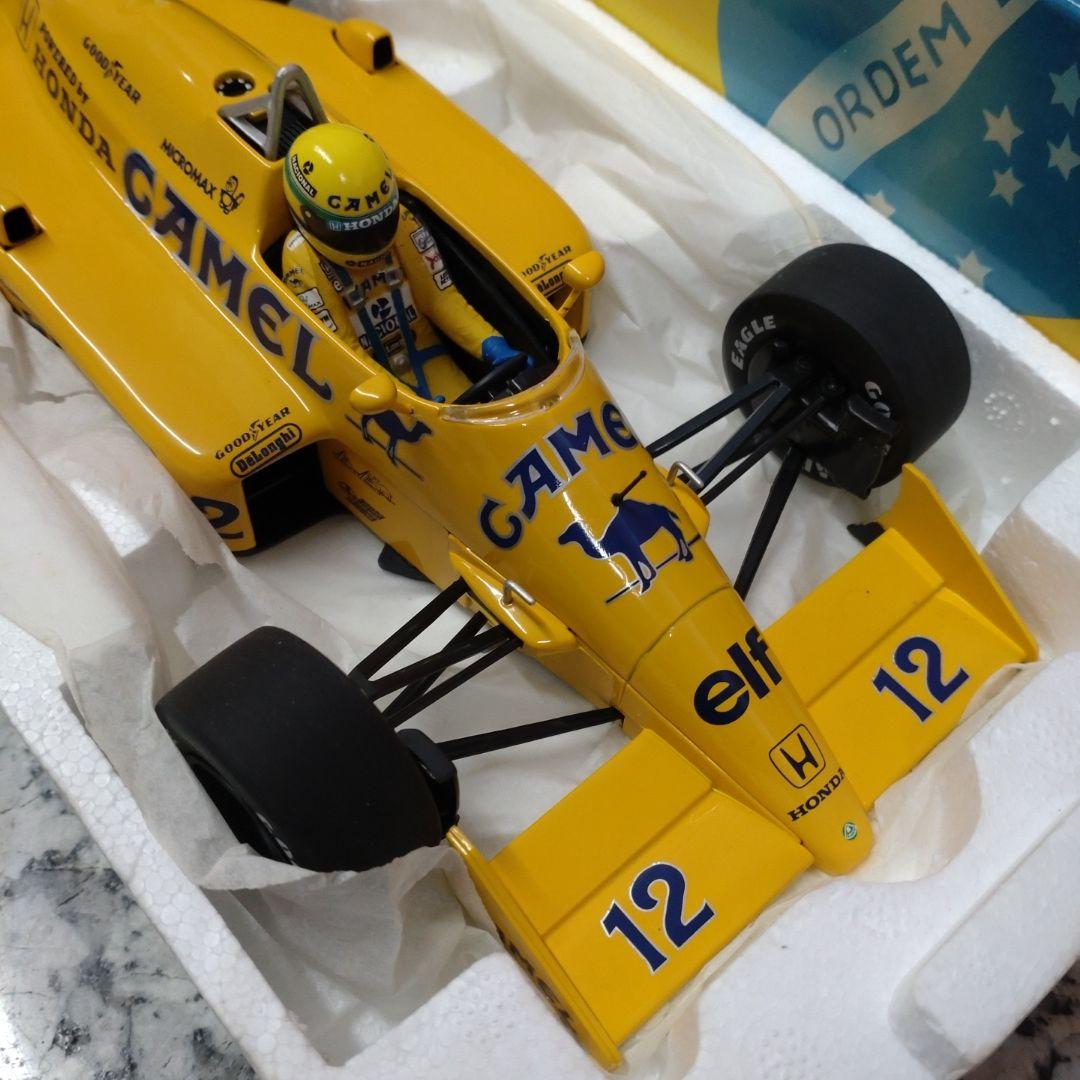 ミニチャンプス 1/18 ロータス 99T A・セナ 1987 CAMEL仕様
