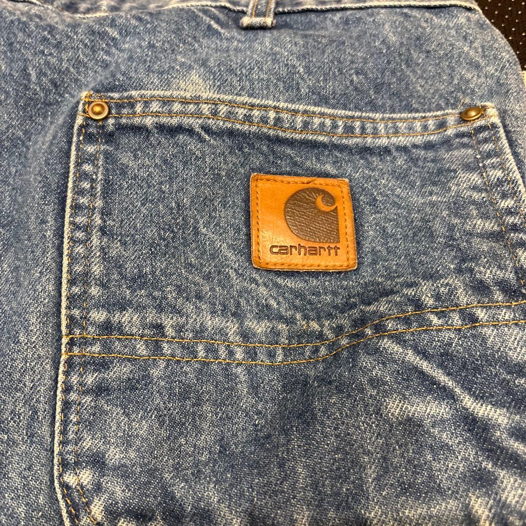 【希少/青】Carhartt 03年製 ダブルニー デニムW40×L32