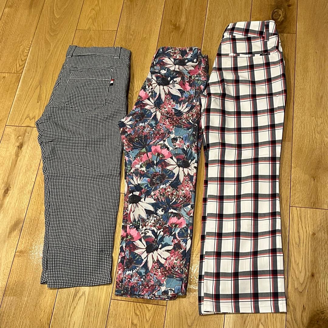 レディースM　ゴルフウェア　春夏秋冬　パンツ　まとめ売り　パーリーゲイツ