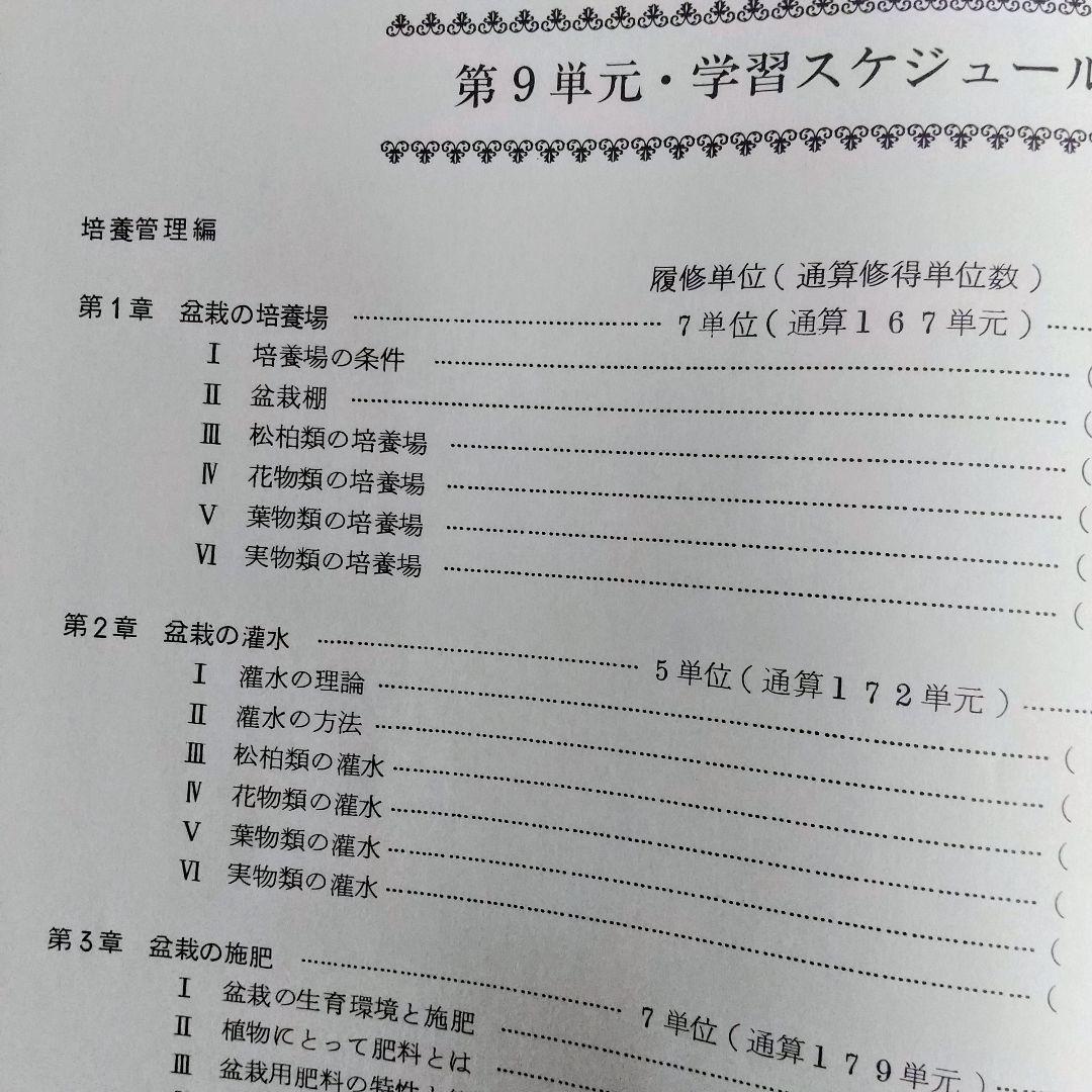 【独学に】盆栽技能講座 テキスト4冊｜基礎からしっかり学習