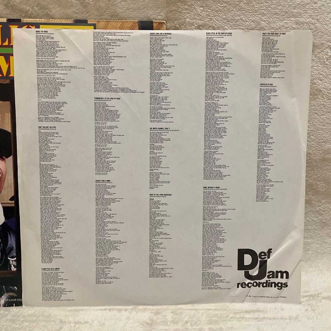 US盤 Public Enemy 1988 2ndアルバム 歴史的名盤