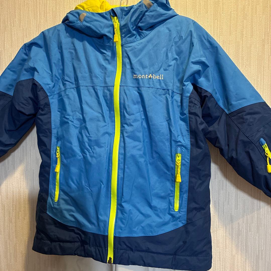 クリーニング（防水加工）済みモンベルキッズスキーウェア上下サイズ120