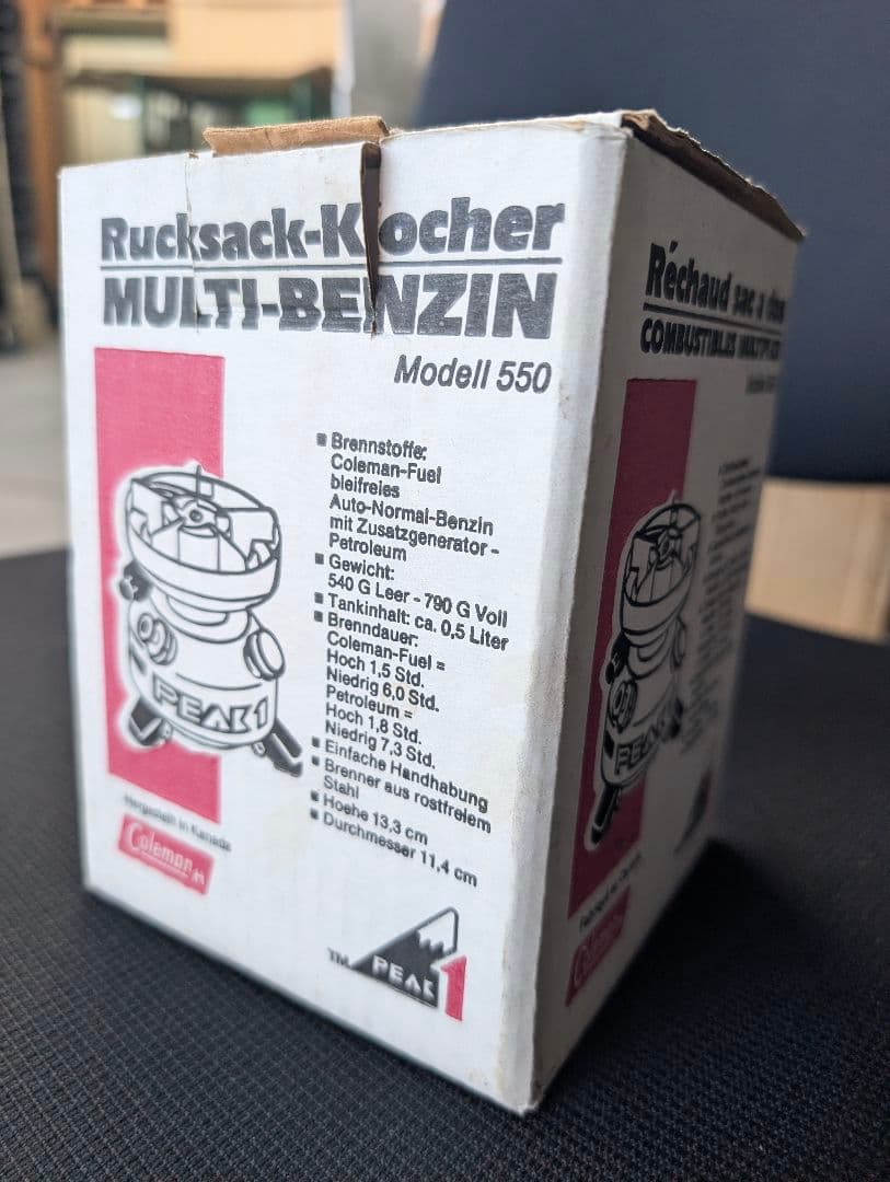 燻*人様 550 シングルバーナー　ストーブ　マルチフューエル　Coleman