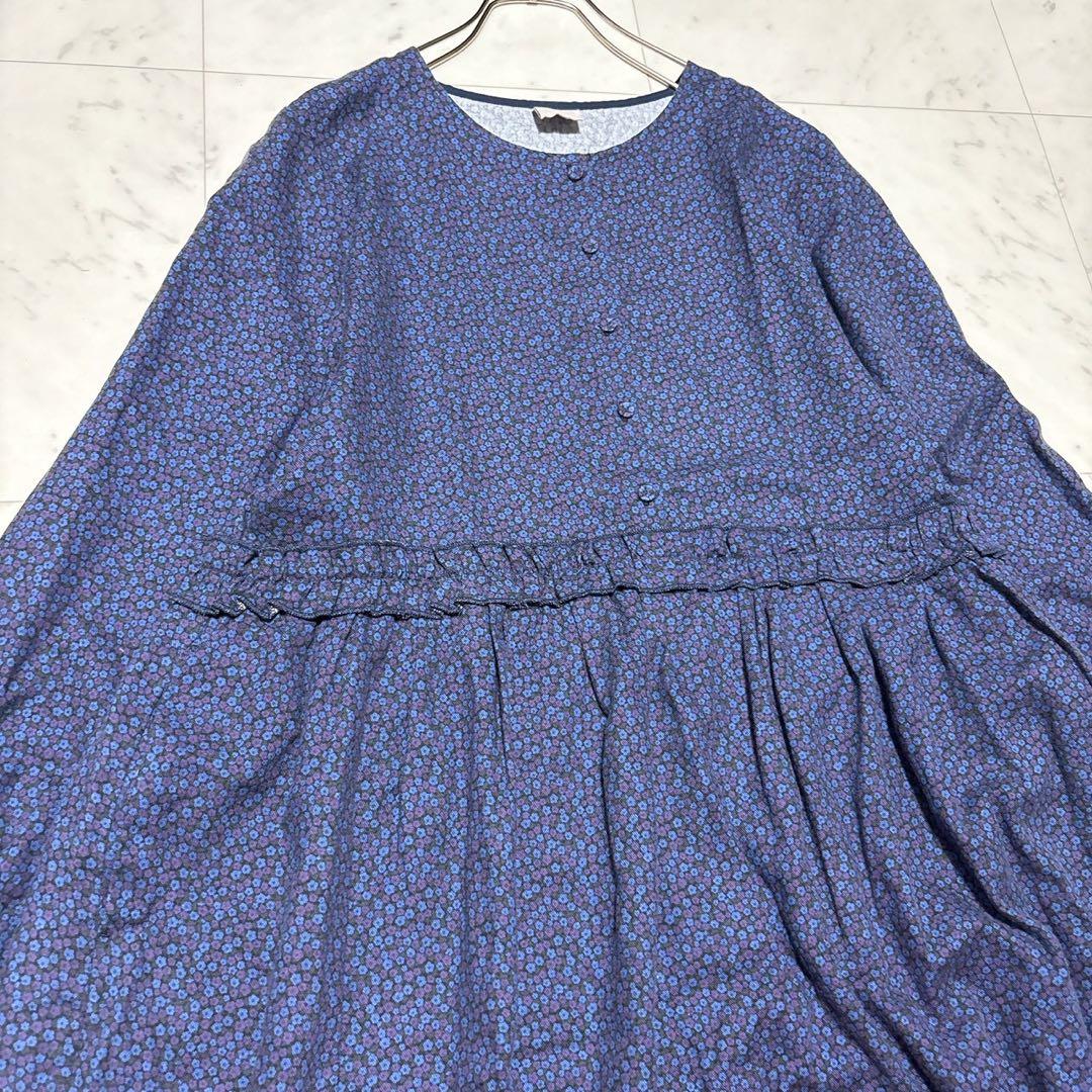 ツハルバイサマンサモスモス LIBERTY PENNYウエストフリルワンピース