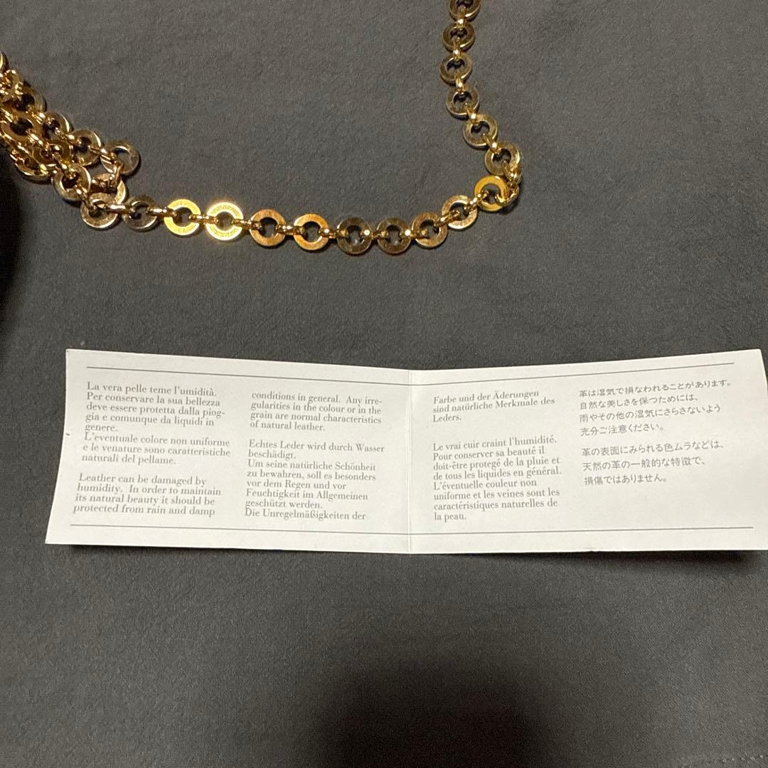 最終価格　フェラガモ チェーン ショルダーバッグ ガンチーニ　ゴールド金具